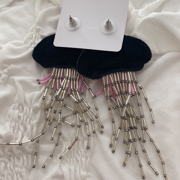 Allie beads designs earrings pink octopus dangle - Picture 2 of 3